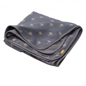 Poncho palmtree steel