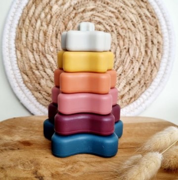 Rammelaartje stapel ster blauw